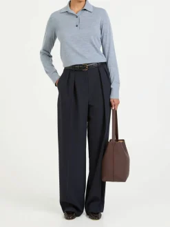 Wollhose 'Igor' Marineblau
