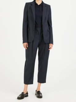Wollhose Marineblau