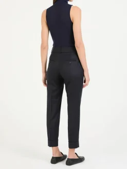 Wollhose Marineblau