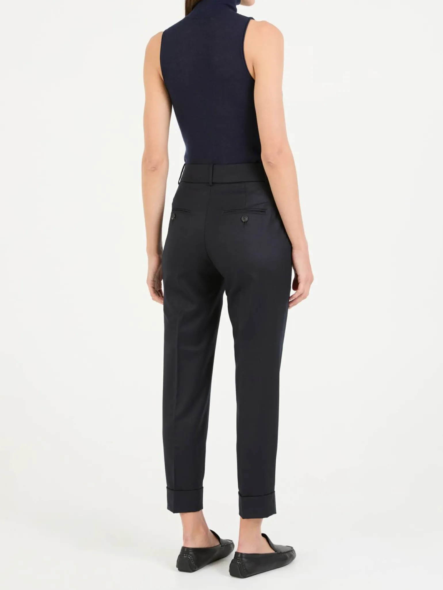 Wollhose Marineblau