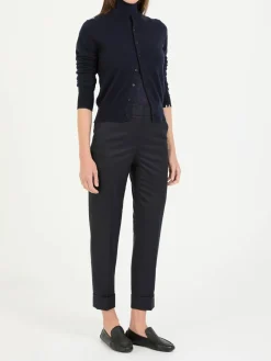 Wollhose Marineblau