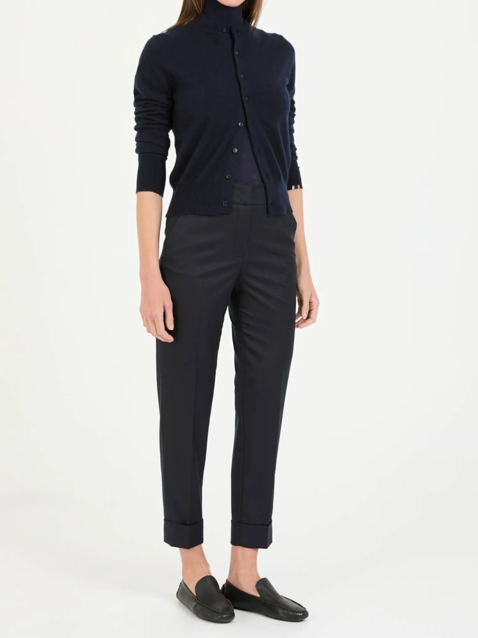 Wollhose Marineblau