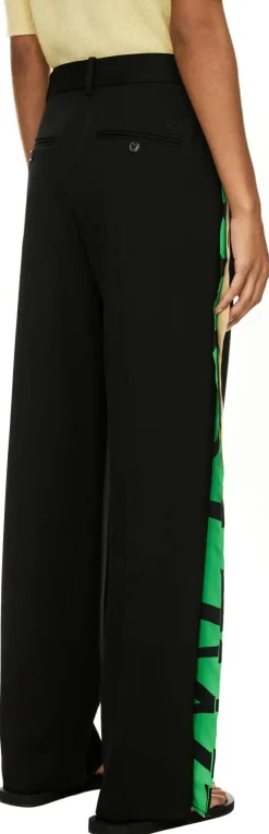 Wollhose mit LOEWE Prints Schwarz