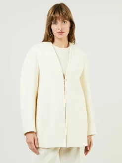 Wolljacke Crème