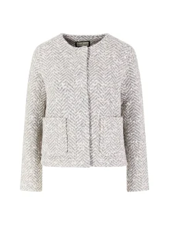 Wolljacke Hellgrau