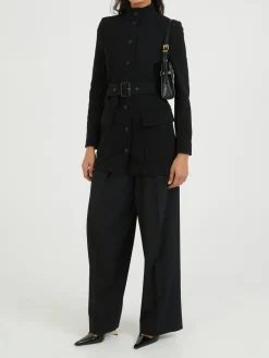 Wolljacke Schwarz