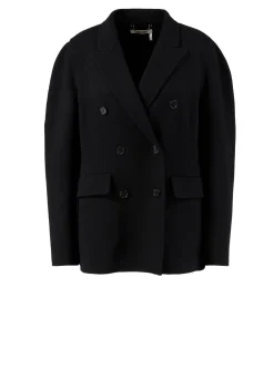 Woll-Jacke Schwarz