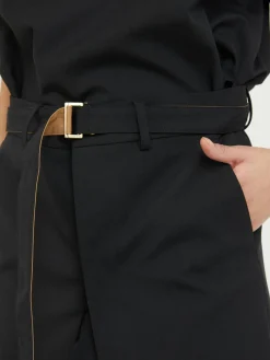 Wollkleid im Zweiteiler-Look 'Sacai X Carhartt' Schwarz