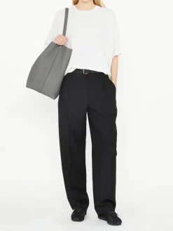 Woll-Leinenhose 'Lilas Pant' Schwarz