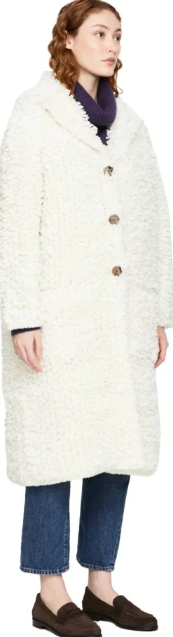 Wollmantel 'Gudny' Off White
