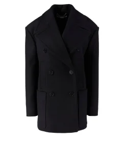 Wollmantel 'Peacoat' Schwarz