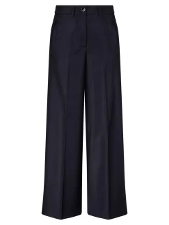 Woll-Seidenhose 'Astrid' Marineblau