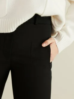 Woll-Seiden-Hose 'Morissey' Schwarz
