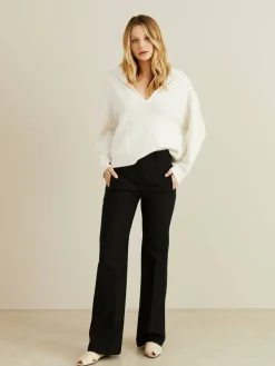 Woll-Seiden-Hose 'Morissey' Schwarz