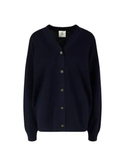 Wollstrickjacke 'Bergen Dad' Marineblau