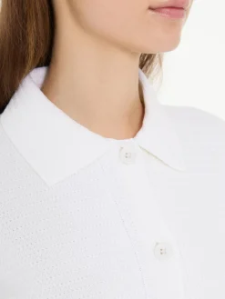 Wollstrickjacke Crème