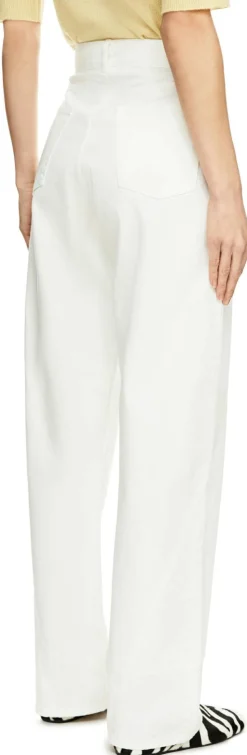 Workwear-Jeans mit Twist-Effekt Crème