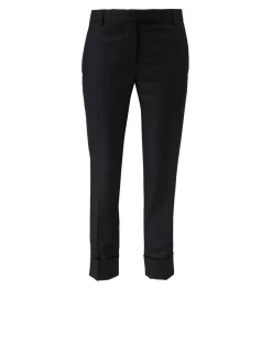 Zigarettenhose mit niedrigem Bund Schwarz