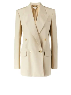 Zweireihiger Blazer Sand